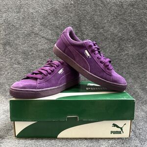Puma Suede Jr Sneakers 5.5C Imperial Purple 355110 70 Monochrome Shoes w Box